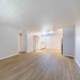 Open living and dining room at Lime Apartments