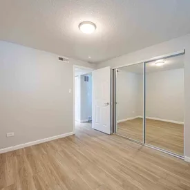 Bedroom with natural light at Lime Apartments